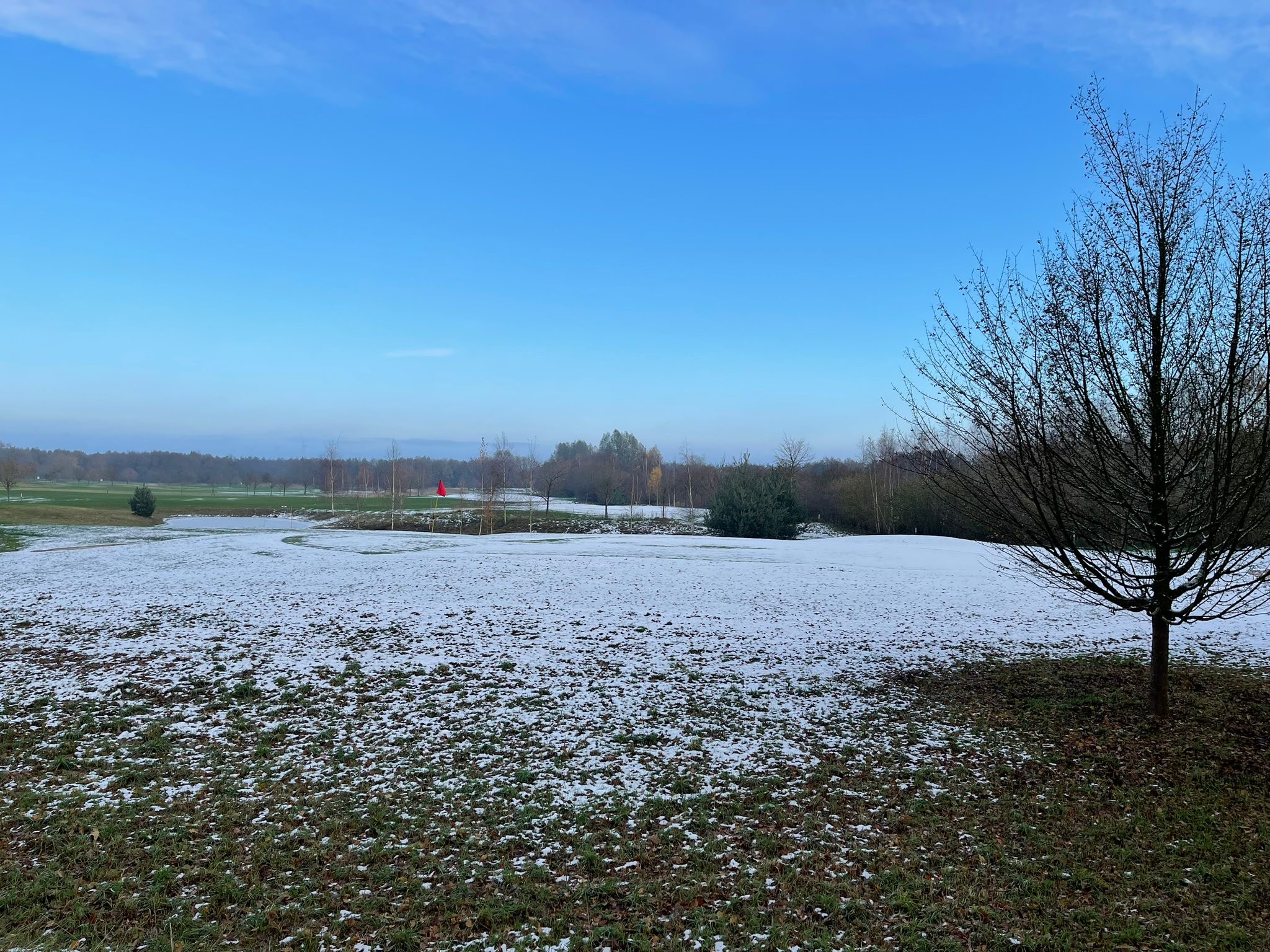 Golfbaan gesloten wegens sneeuwval