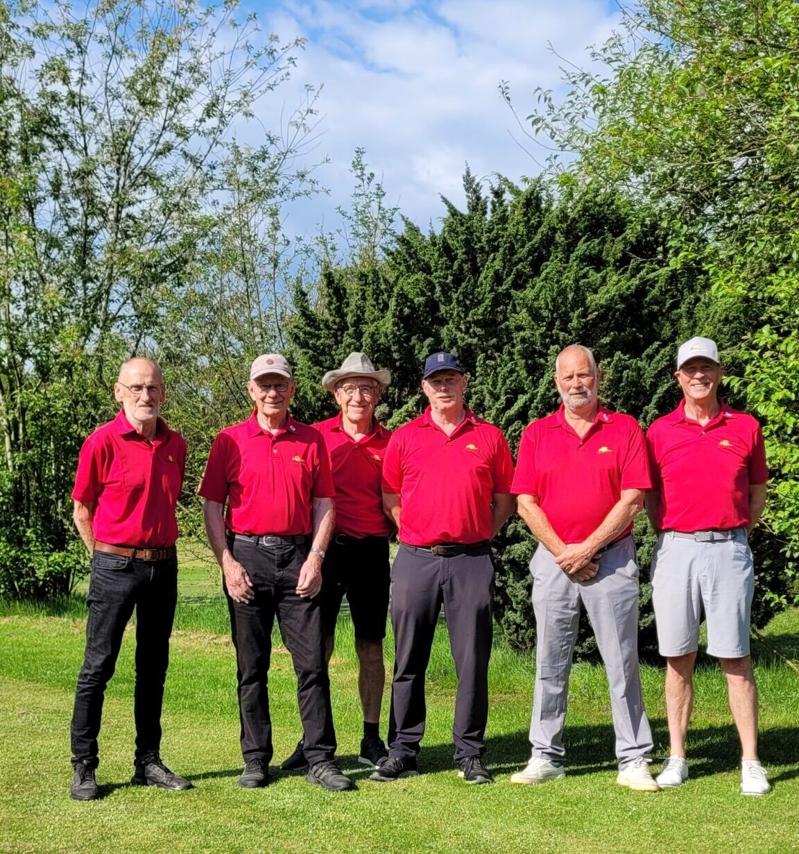 Team Exloo poulewinnaar NGF competitie Heren 50+